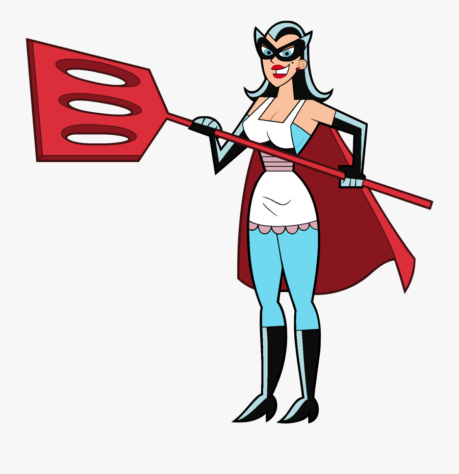 Spatula Woman - Cartoon, Transparent Clipart