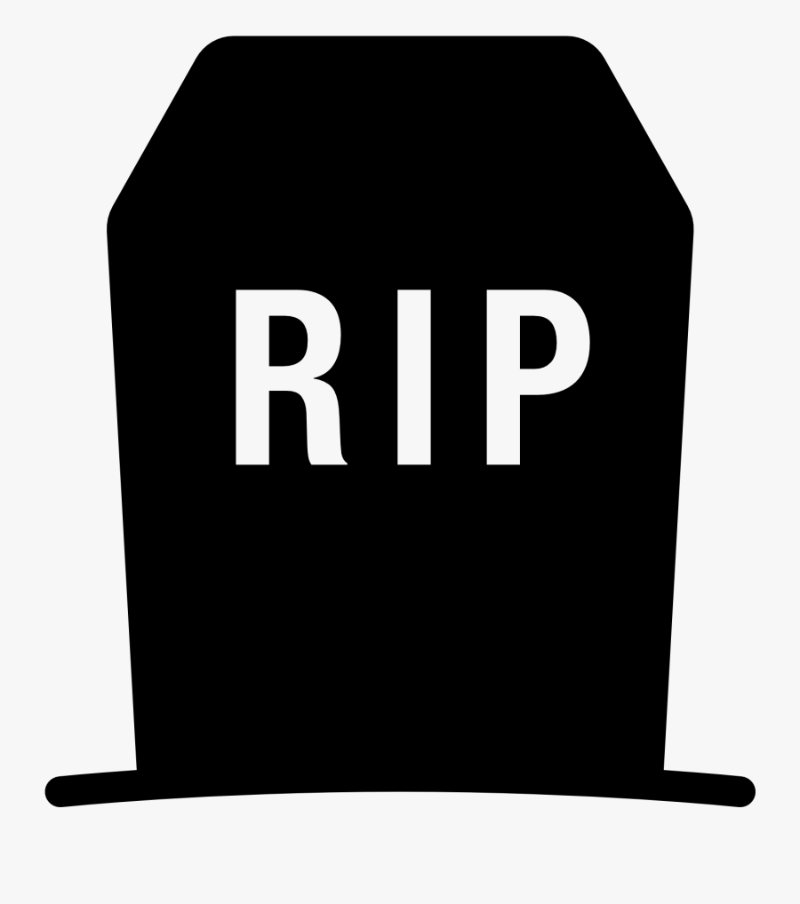 Death Of The Fwd - Gravestone Png Black, Transparent Clipart