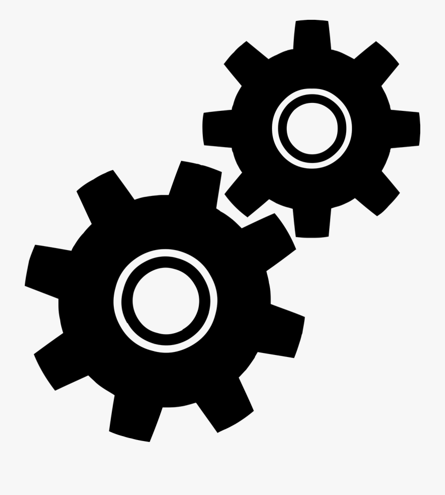 Gear Clip Art Free - Process Black And White , Free ...