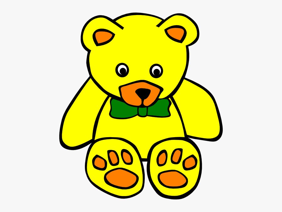 Teddy 3 Clip Art At Clker - Black And White Stuffed Animal, Transparent Clipart
