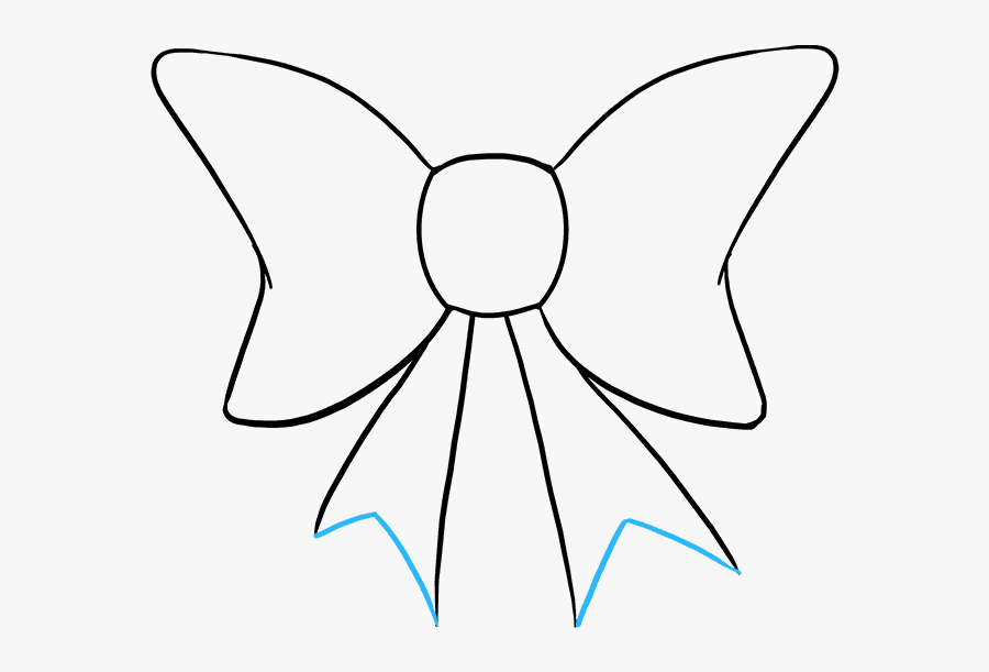 How To Draw Bow Tie Clipart , Png Download - Bow Drawing, Transparent Clipart