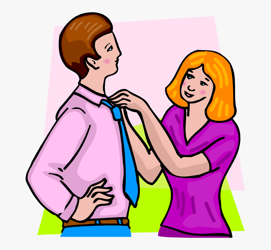 Tying A Man"s Tie - Put On Tie Clipart, Transparent Clipart