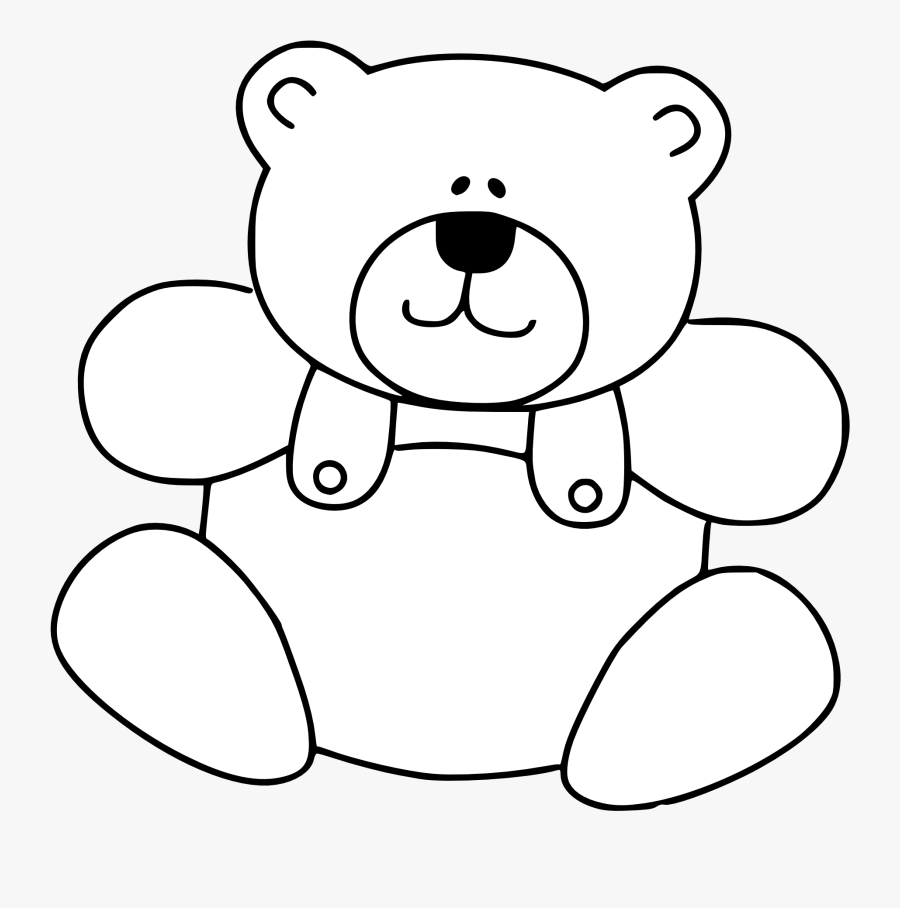 Teddy Bear Png Black And White, Transparent Clipart