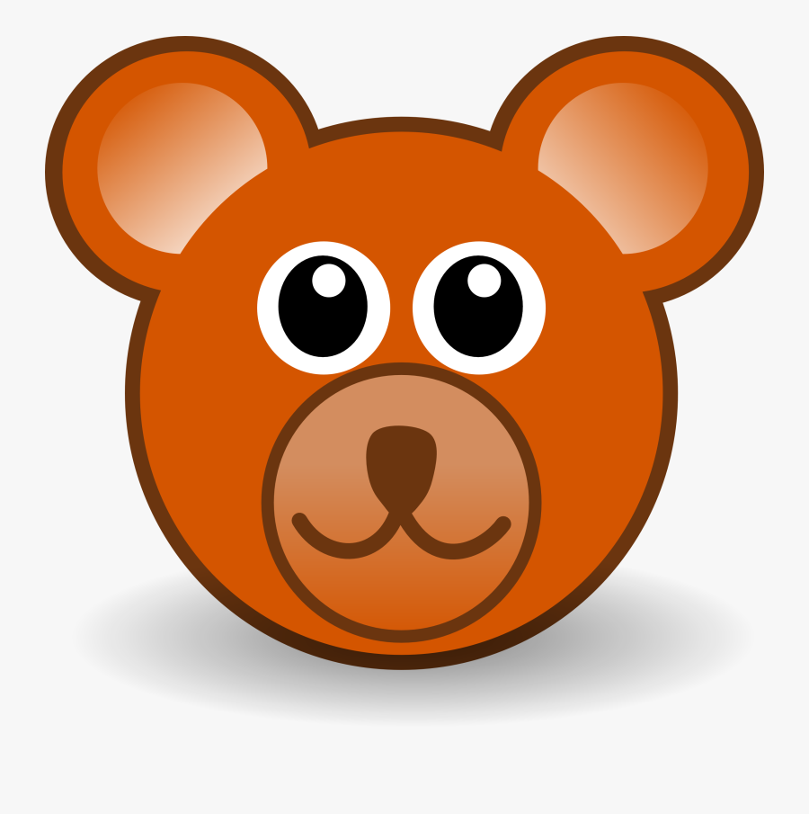 Funny Teddy Bear Face Brown - Bear Face Clipart, Transparent Clipart