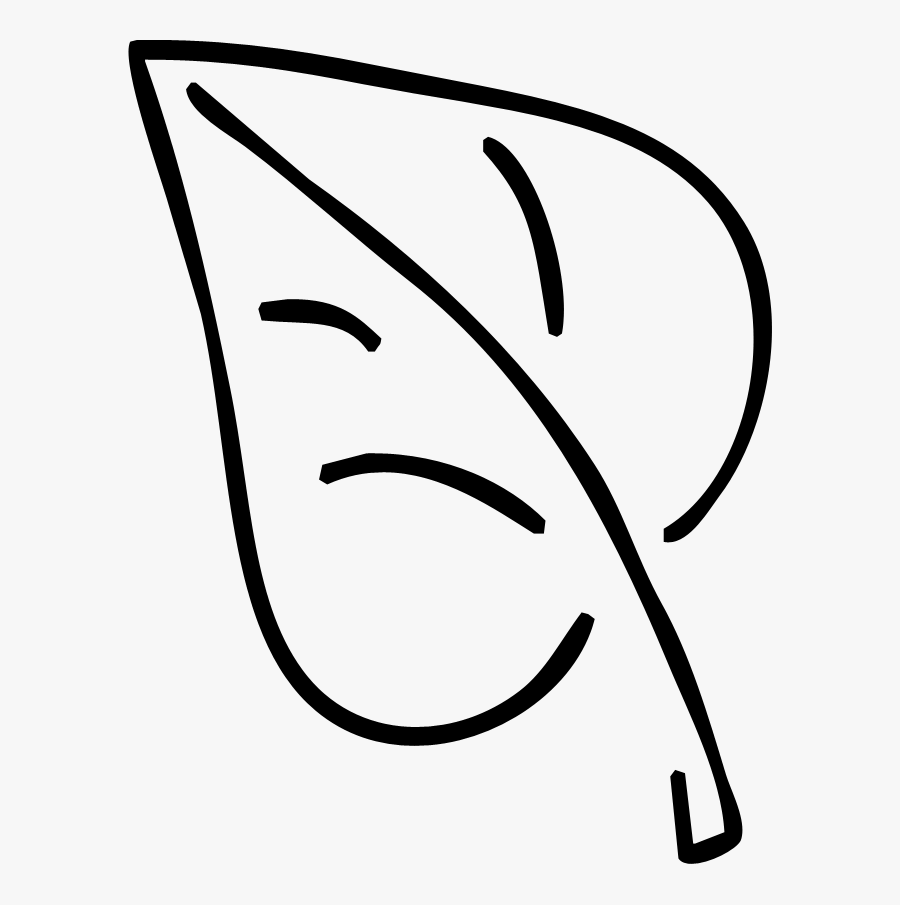 Leader Resource 1 Leaf Shape - Line Art, Transparent Clipart