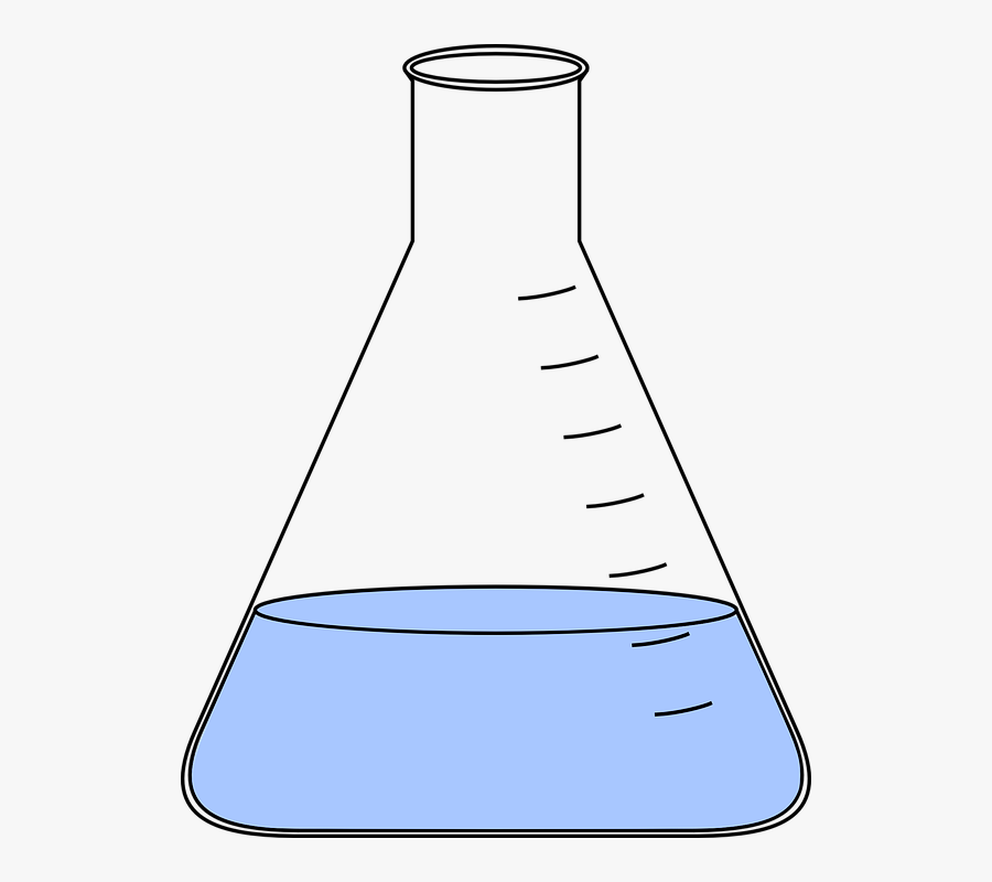 Chemistry, Flask, Full, Glasswares, Lab, Laboratory - Clipart Erlenmeyer Flask, Transparent Clipart