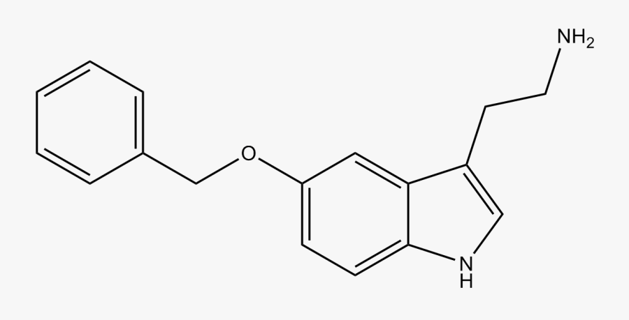Tattoo Molecule Serotonin Chemical Chemistry Structure - 5 Benzyloxytryptamine, Transparent Clipart