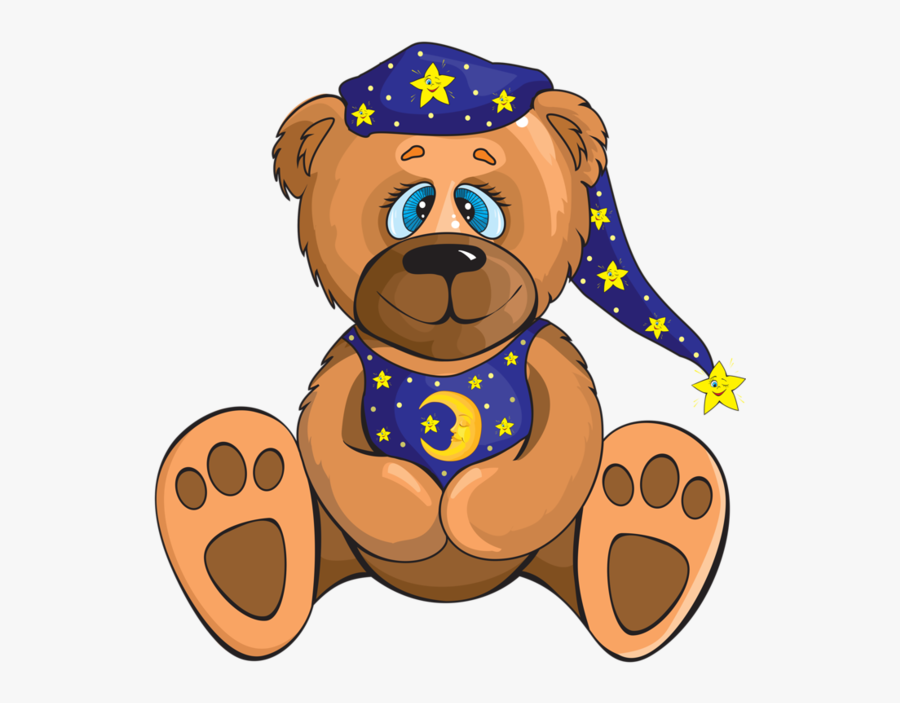 Bedtime Clipart Teddy Bear - Bedtime Teddy Clipart, Transparent Clipart