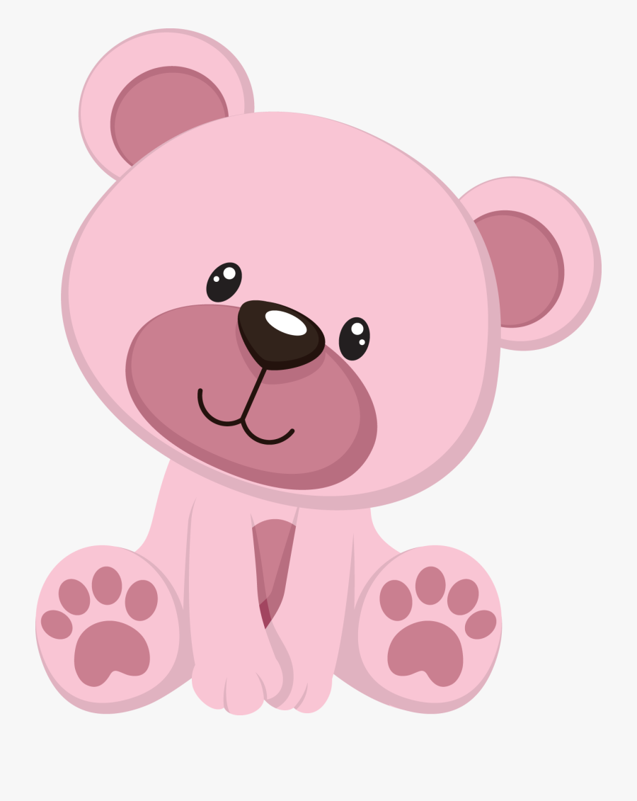 Bear Clipart Pink - Pink Teddy Bear Clipart, Transparent Clipart