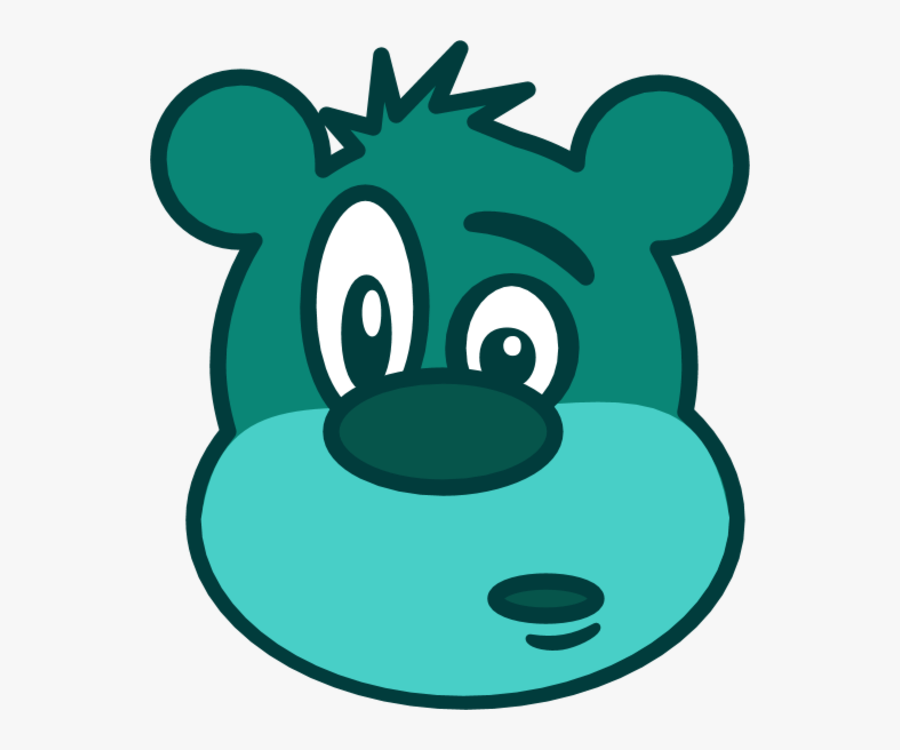 Teddy Clipart Face - Surprised Bear Clip Art, Transparent Clipart