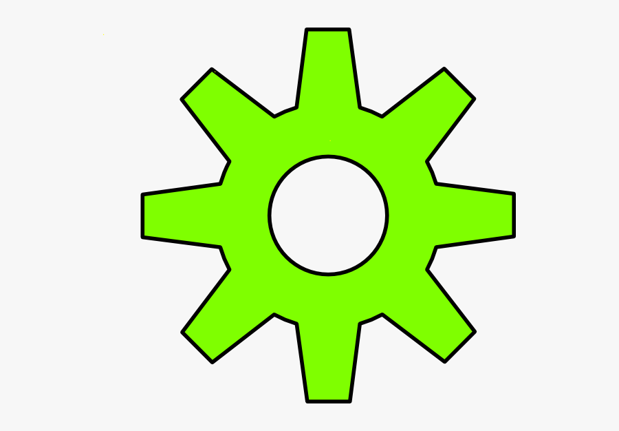Gear Svg Clip Arts - Green Gear Clipart Png, Transparent Clipart