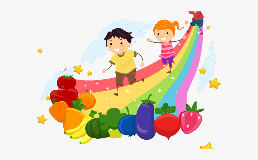 Transparent Healthy Clipart - Rainbow Kids Png Clipart, Transparent Clipart