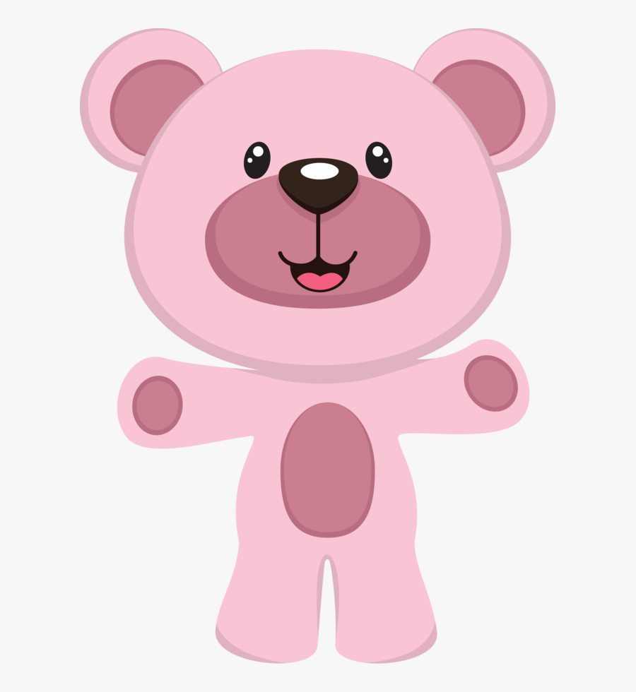 Pink Baby Bear - Clipart Pink Teddy Bear Png, Transparent Clipart