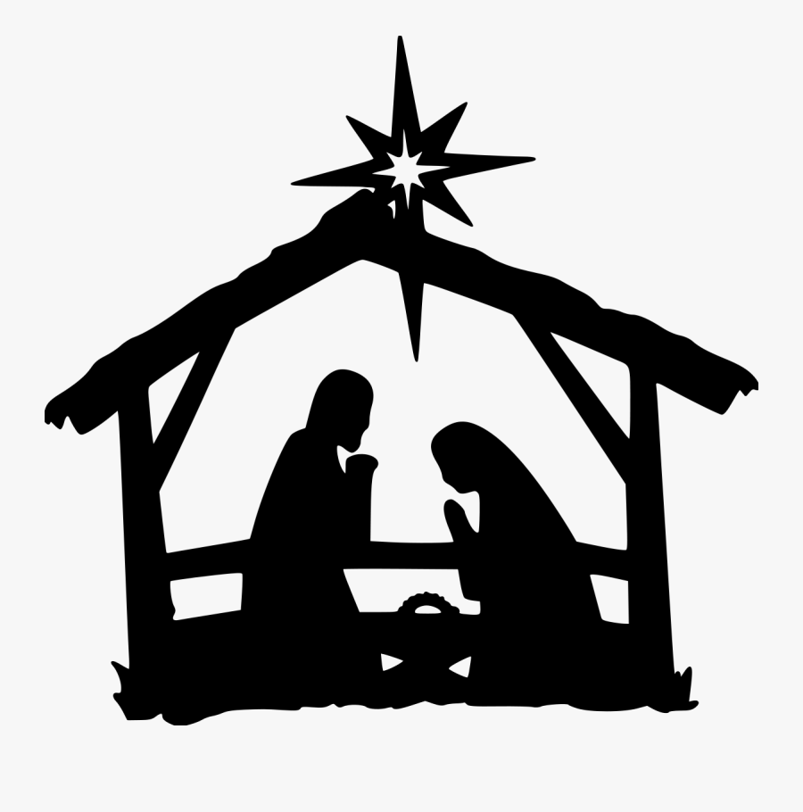 Clip Art Nativity Clip Download - Nativity Silhouette, Transparent Clipart