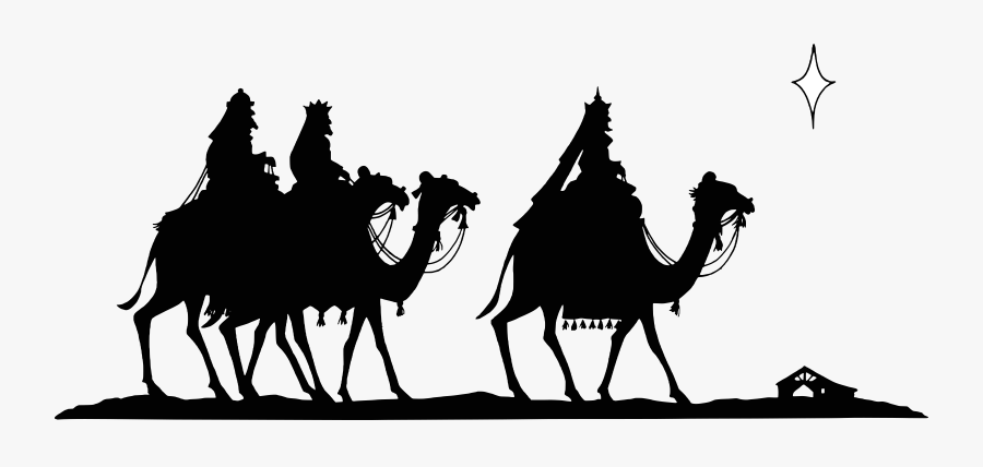 Art,silhouette,livestock - Three Wise Men Png, Transparent Clipart