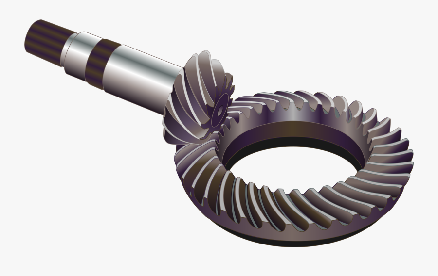Crown Gear Clipart - Spiral Bevel Gears, Transparent Clipart