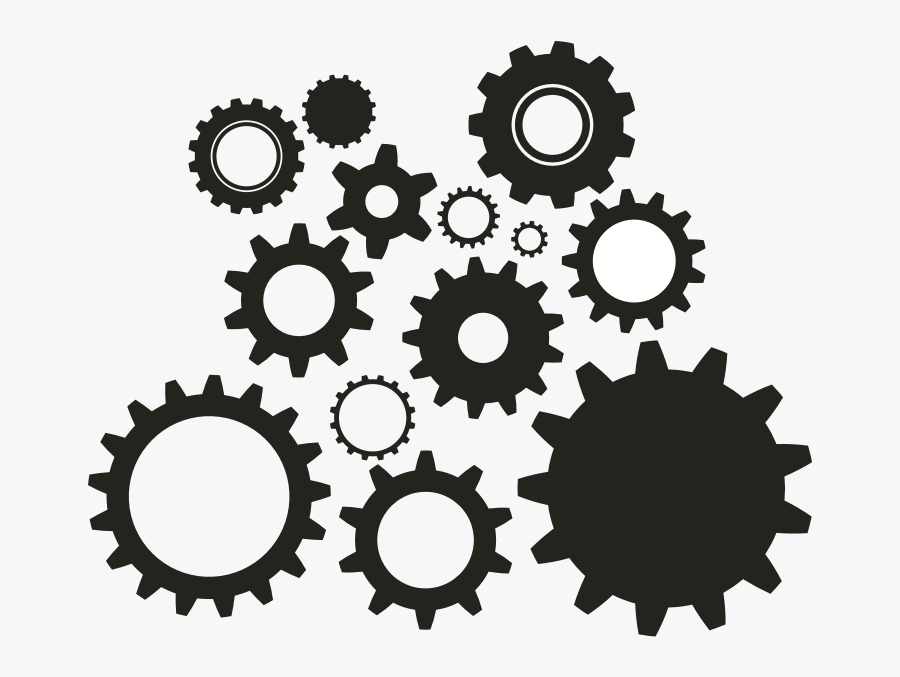 Stencil Pinteres Clip - Clipart Gears, Transparent Clipart