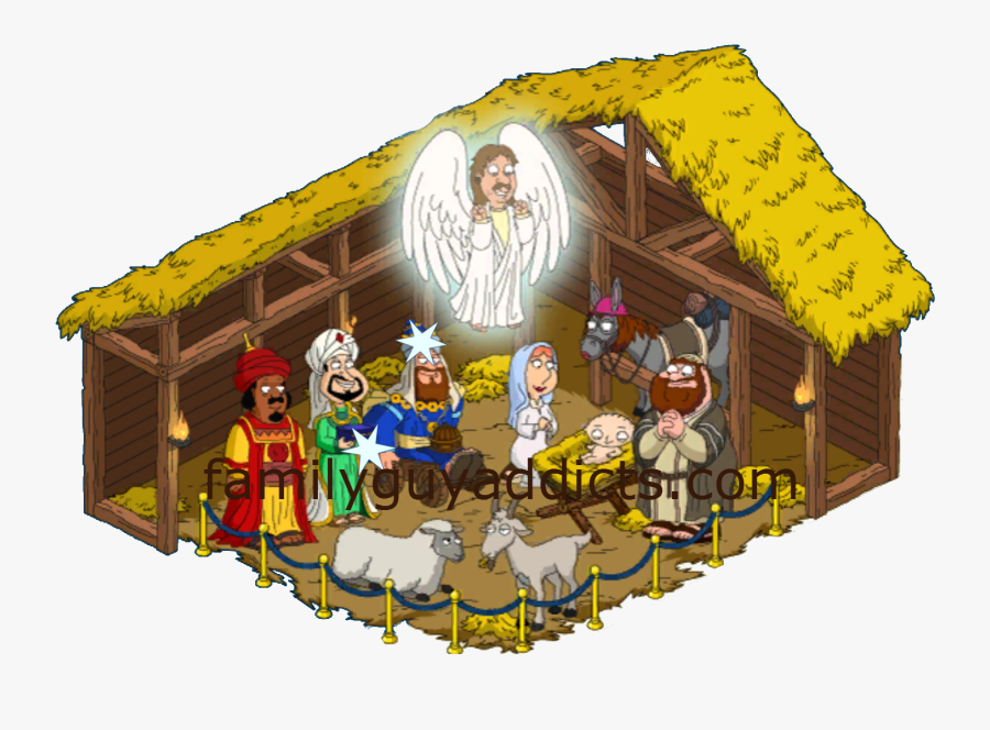 Family Guy Nativity Scene - Cartoon, Transparent Clipart