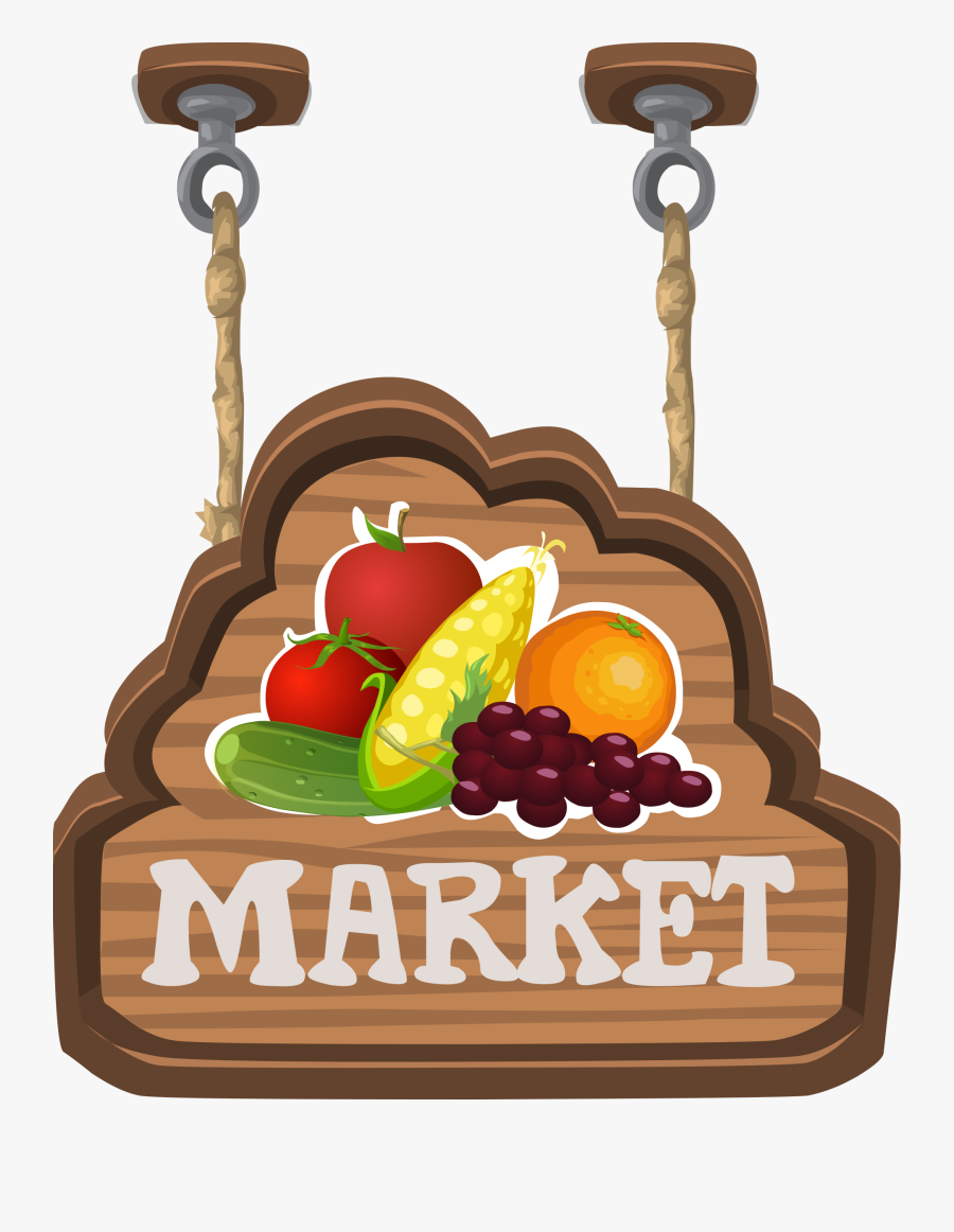 Foods Clipart Healthy - Fruit And Veg Sign, Transparent Clipart
