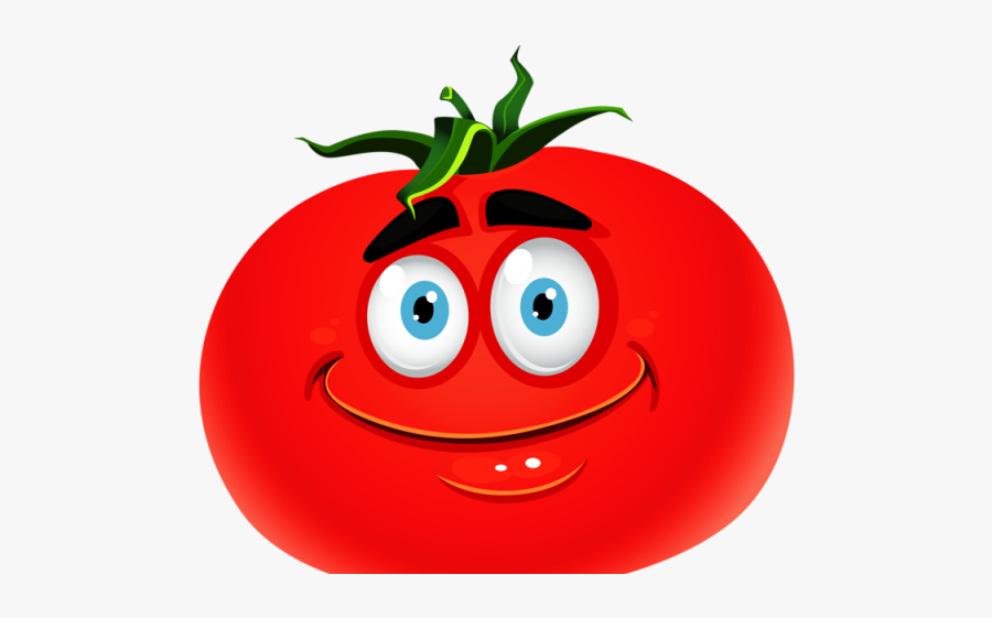 Smiley Tomato, Transparent Clipart