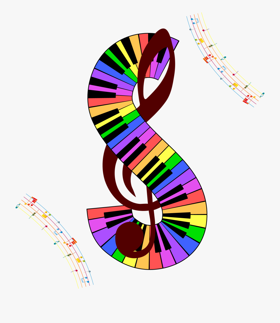 Vector Music Notes Png - Colorful Music Note Symbol, Transparent Clipart