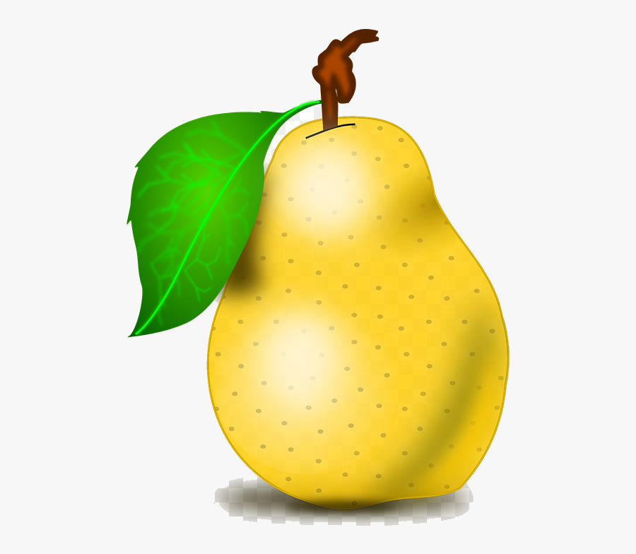 Healthy Food Clipart Black And White Free Best Transparent - Pear Clipart, Transparent Clipart