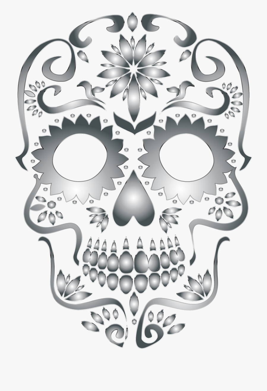 Sugar Skull Clipart Transparent Background Svg Sugar Skull Male Free Transparent Clipart Clipartkey