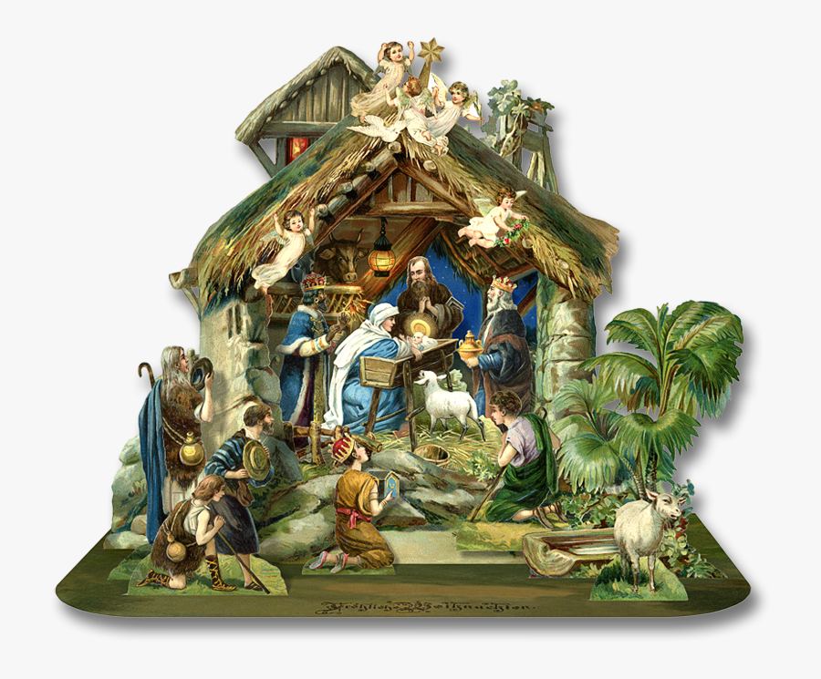 Transparent Nativity Clipart - Pop Up Nativity, Transparent Clipart