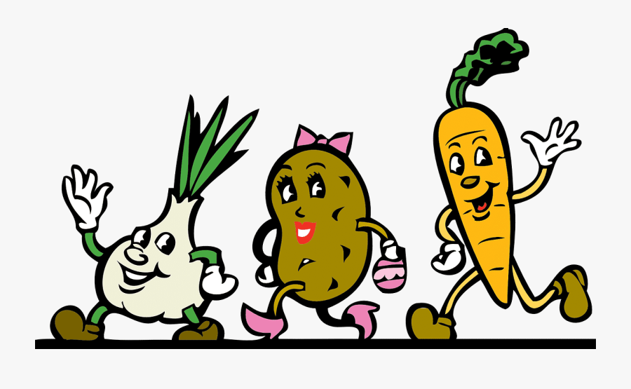 Vegetables Clipart Glow - Animated Food Clipart, Transparent Clipart