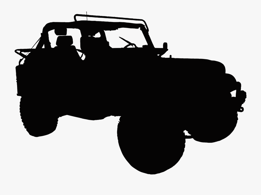 Car Gear Clipart - Clip Art Jeep Silhouette, Transparent Clipart