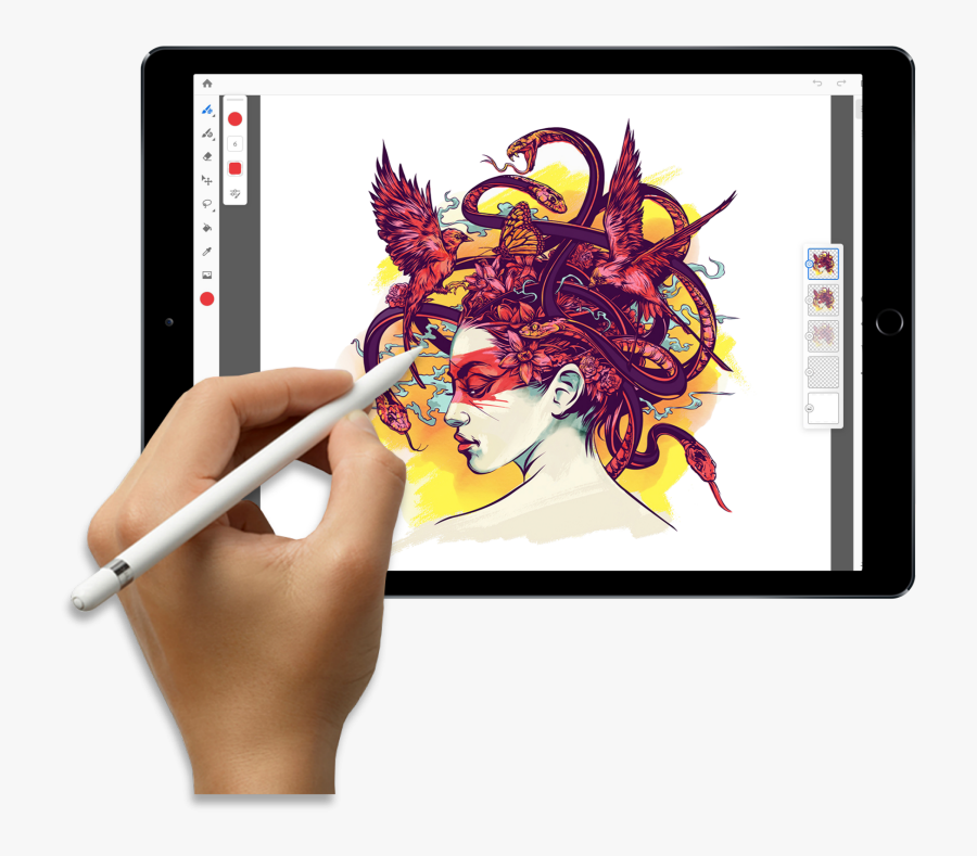 Clip Art Adobe Sketch Ipad Pro - Photoshop For Ipad Price, Transparent Clipart