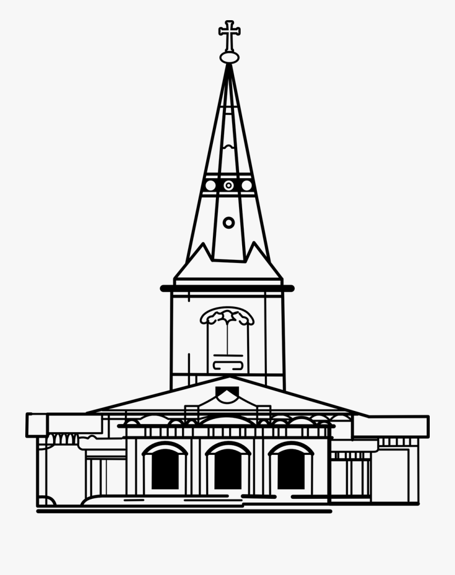 Church Svg Steeple Clipart - State And Church Clip Art, Transparent Clipart