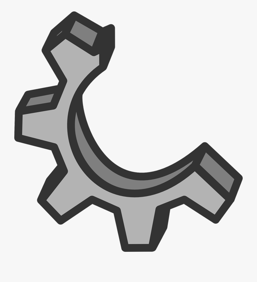 Half A Gear, Transparent Clipart