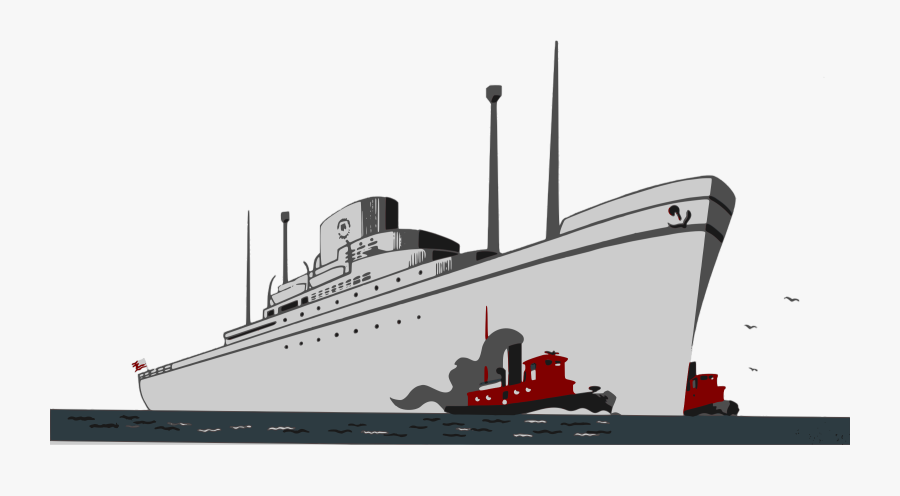 Watercraft,submarine Chaser,heavy Cruiser - Cruise Ship, Transparent Clipart