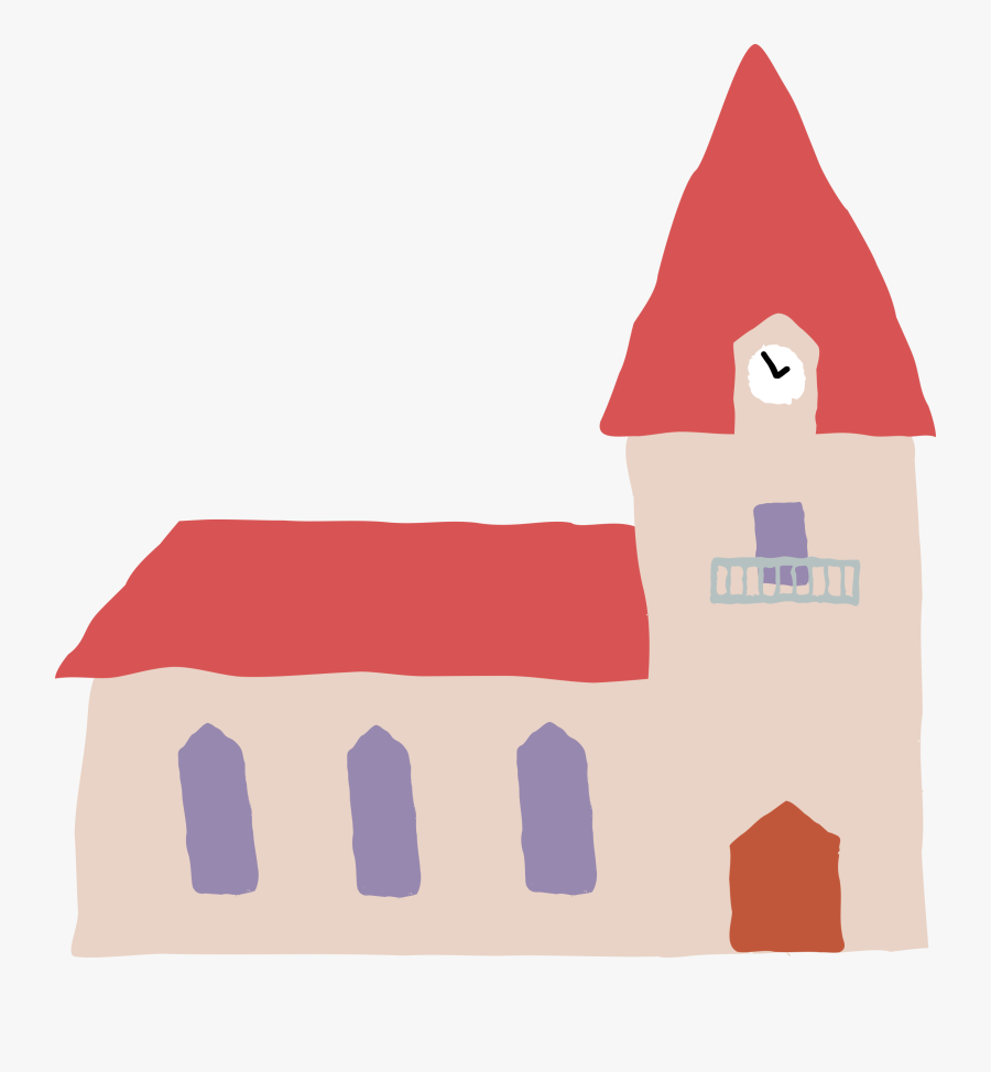 Crooked Church 1 Clip Art Free - Christmas, Transparent Clipart