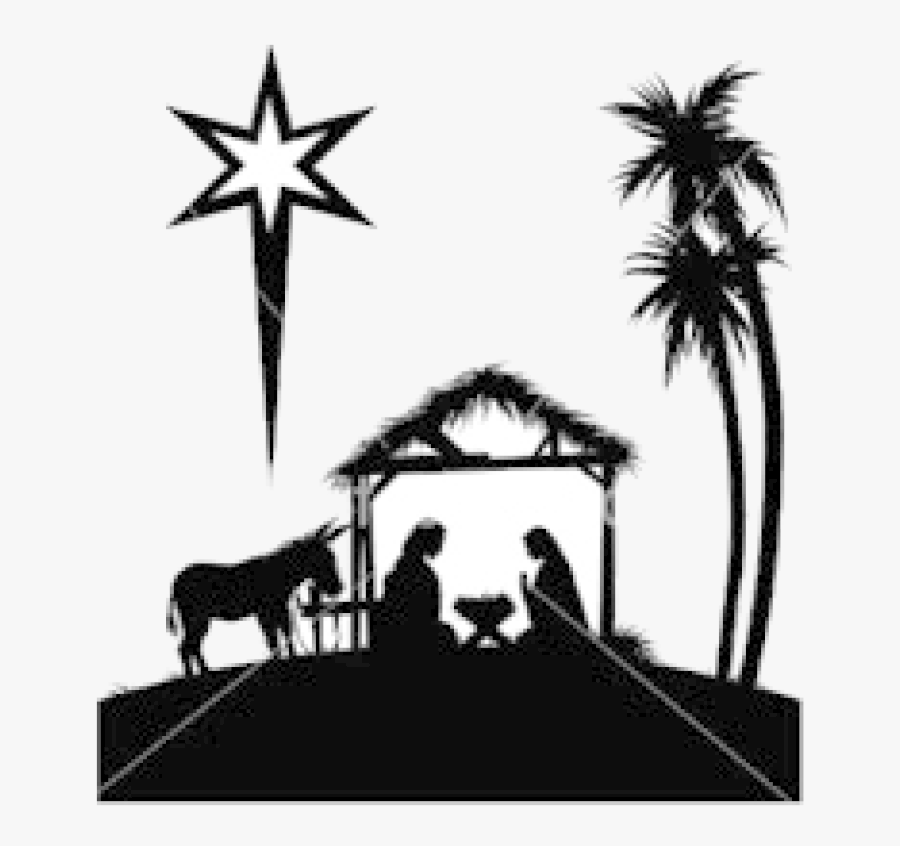 Nativity Black And White, Transparent Clipart