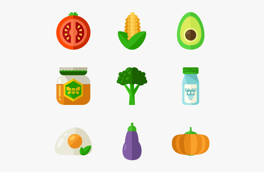 142 Healthy Food Icon Packs - Organic Food Icon Png, Transparent Clipart