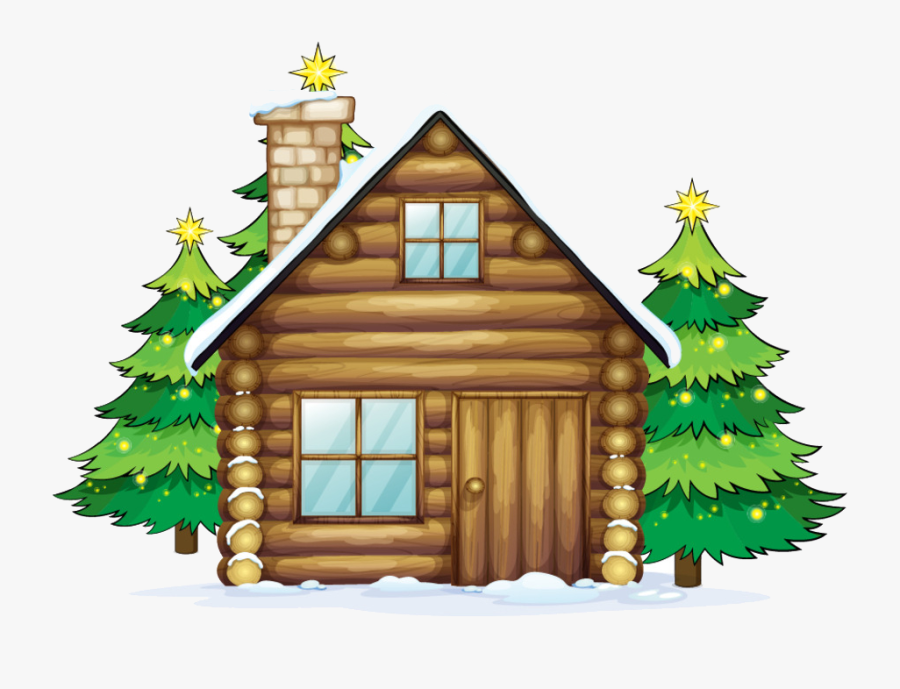 Winter Scene Clipart At Getdrawings - Santa Claus House With Chimney, Transparent Clipart