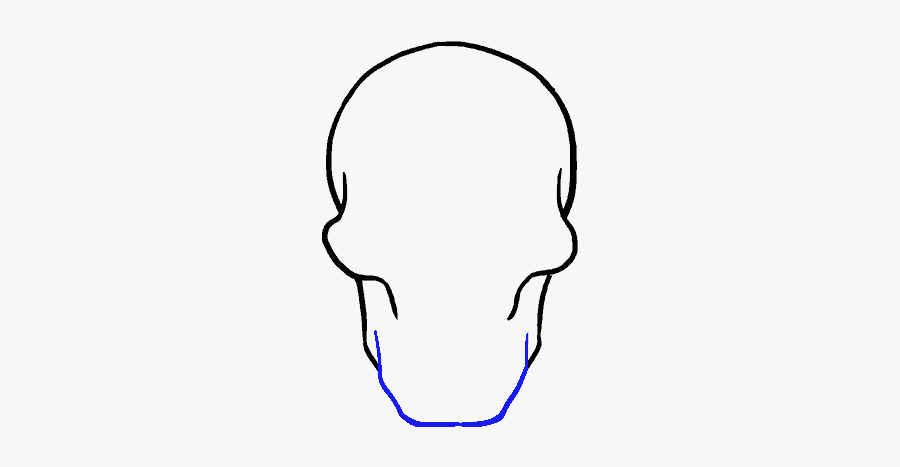Skull Drawing - Line Art, Transparent Clipart