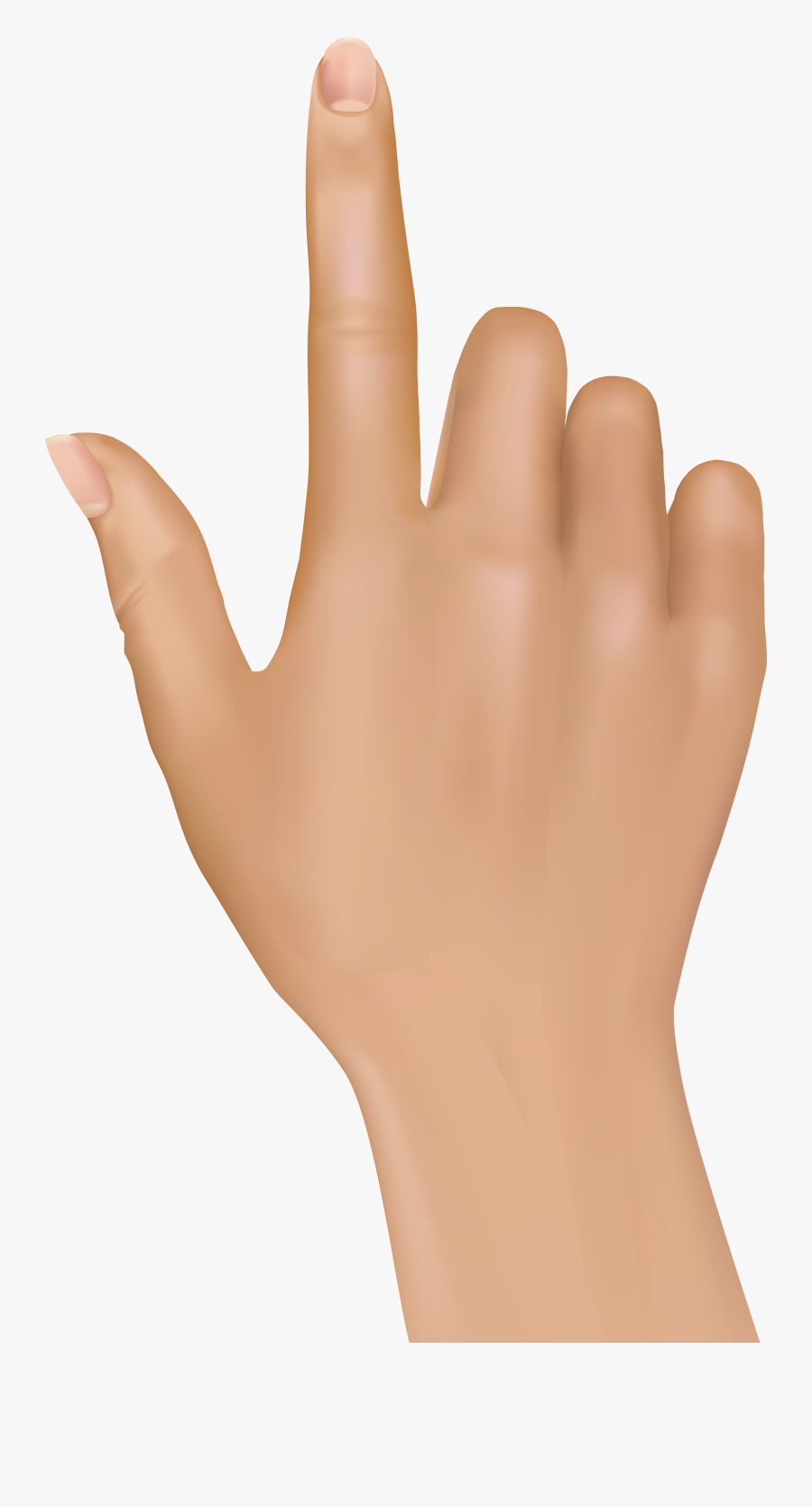 Tuching Finger Hand Png Clip Art - Hand Png, Transparent Clipart