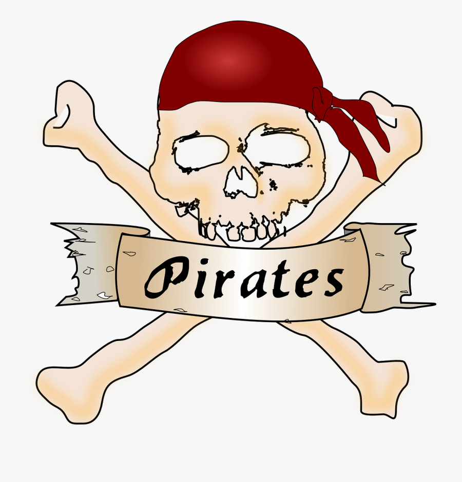 Free Vector Pirate Skull Clip Art - Adult Pirate Name Generator, Transparent Clipart
