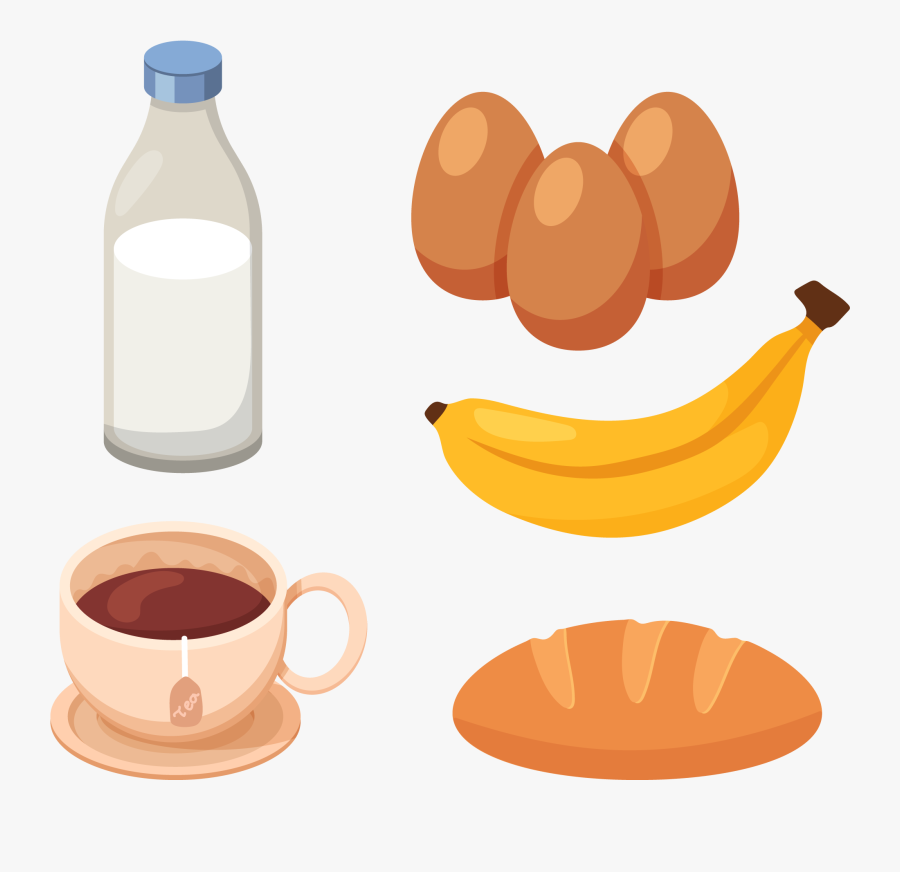 Transparent Desayuno Clipart - Desayuno Saludable Para Pintar, Transparent Clipart