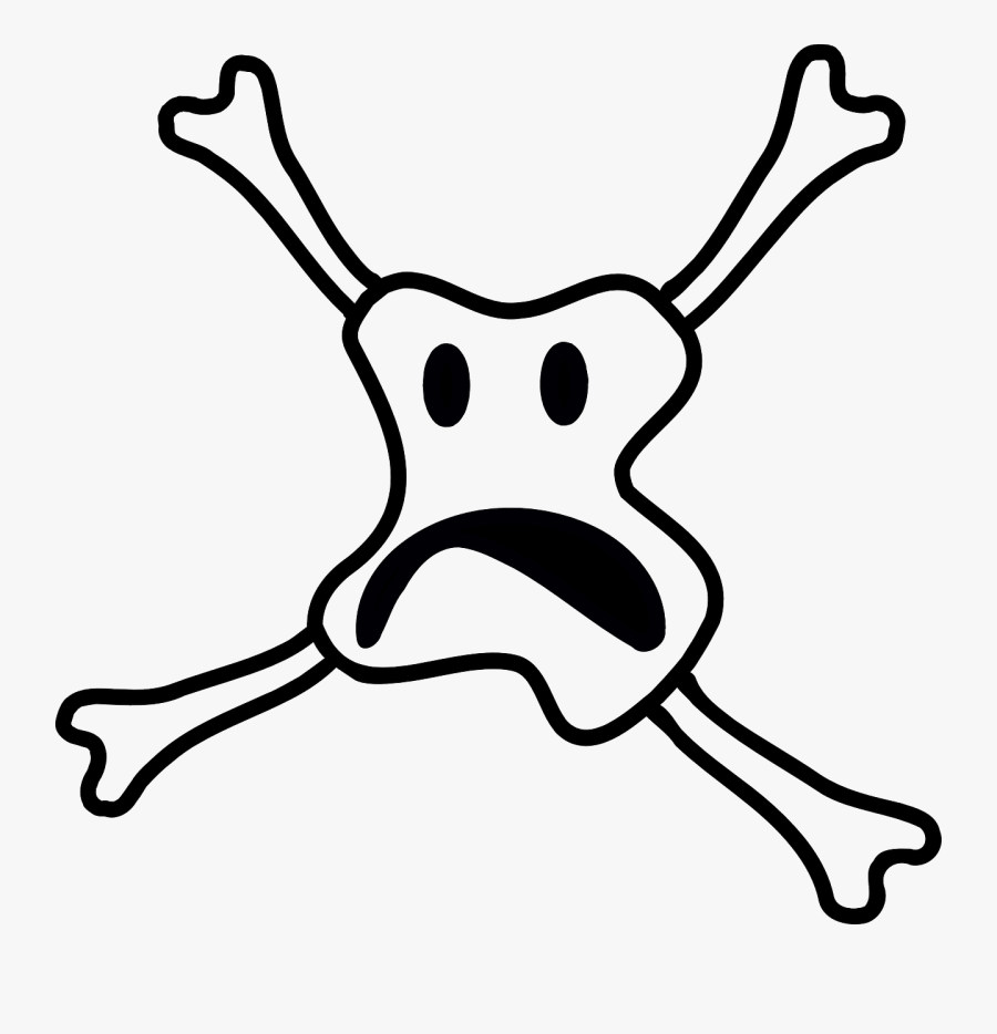 Scary Smiley Skull Svg Clip Arts - Funny Skull And Crossbones, Transparent Clipart