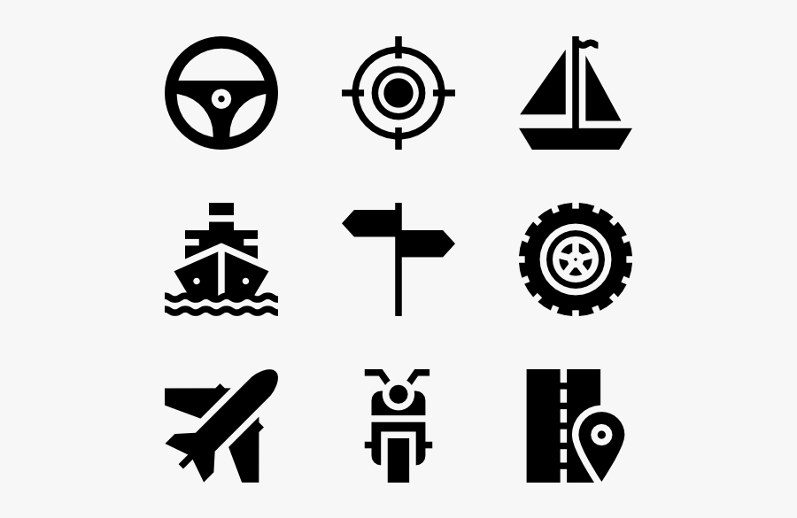 Transportation - Drawing Icon Vector, Transparent Clipart