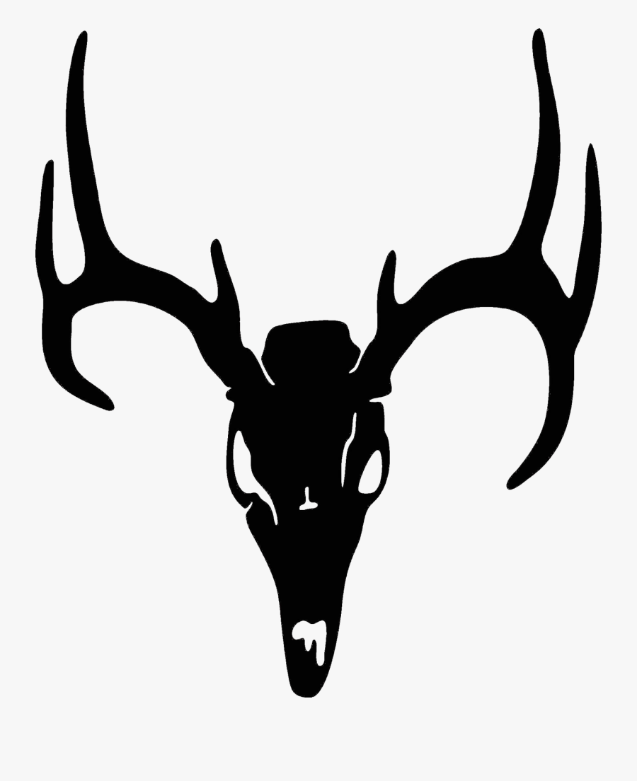 Antler Clipart Camo - Deer Skull With Transparent Background, Transparent Clipart