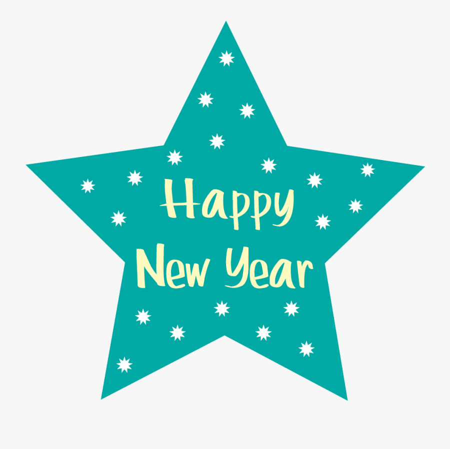 Happy New Year Free New Years Clipart Pictures Fireworks - Happy New Year Star, Transparent Clipart