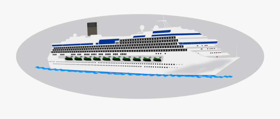 Ocean Liner,watercraft,motor Ship - Cruiseferry, Transparent Clipart