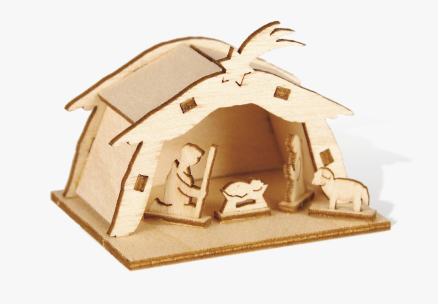 Miniatur Krippenstall In Spandose Mit Led-beleuchtung - House, Transparent Clipart