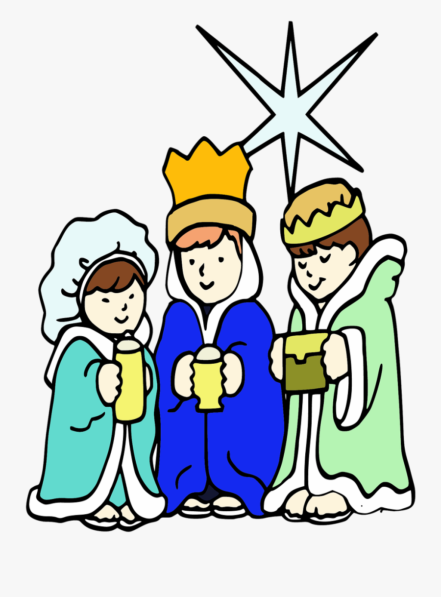 Reis Magos,christmas,star Of Bethlehem,christmas Night,nativity - Three Wise Men Drawing, Transparent Clipart