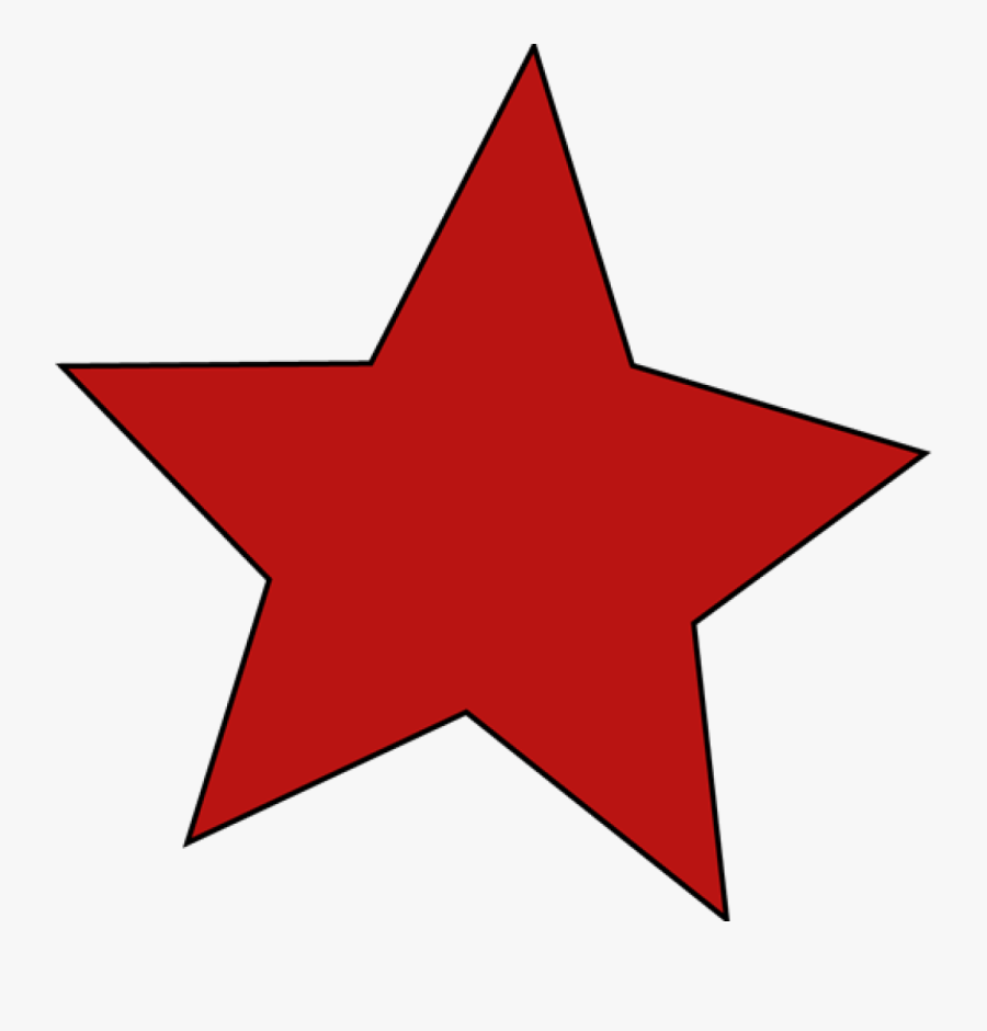 Red Star Clipart, Transparent Clipart